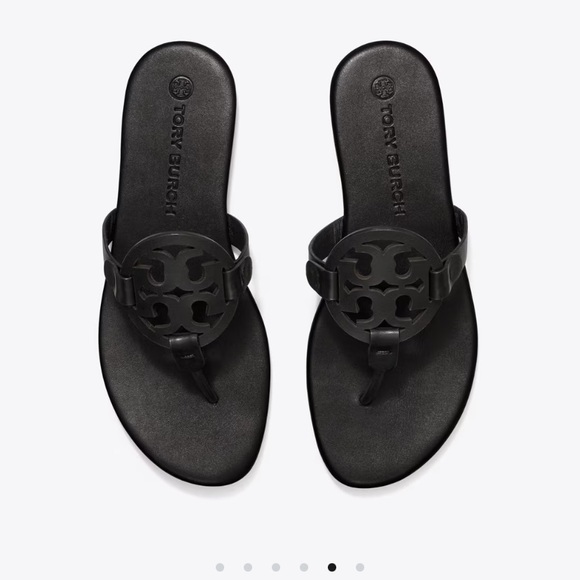 Tory Burch Miller Soft Sandal Sz 9 Black - Picture 9 of 9